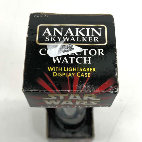1999 Star Wars Ep I Anakin Skywalker Watch Qui-Gon Lightsaber Case New Sealed