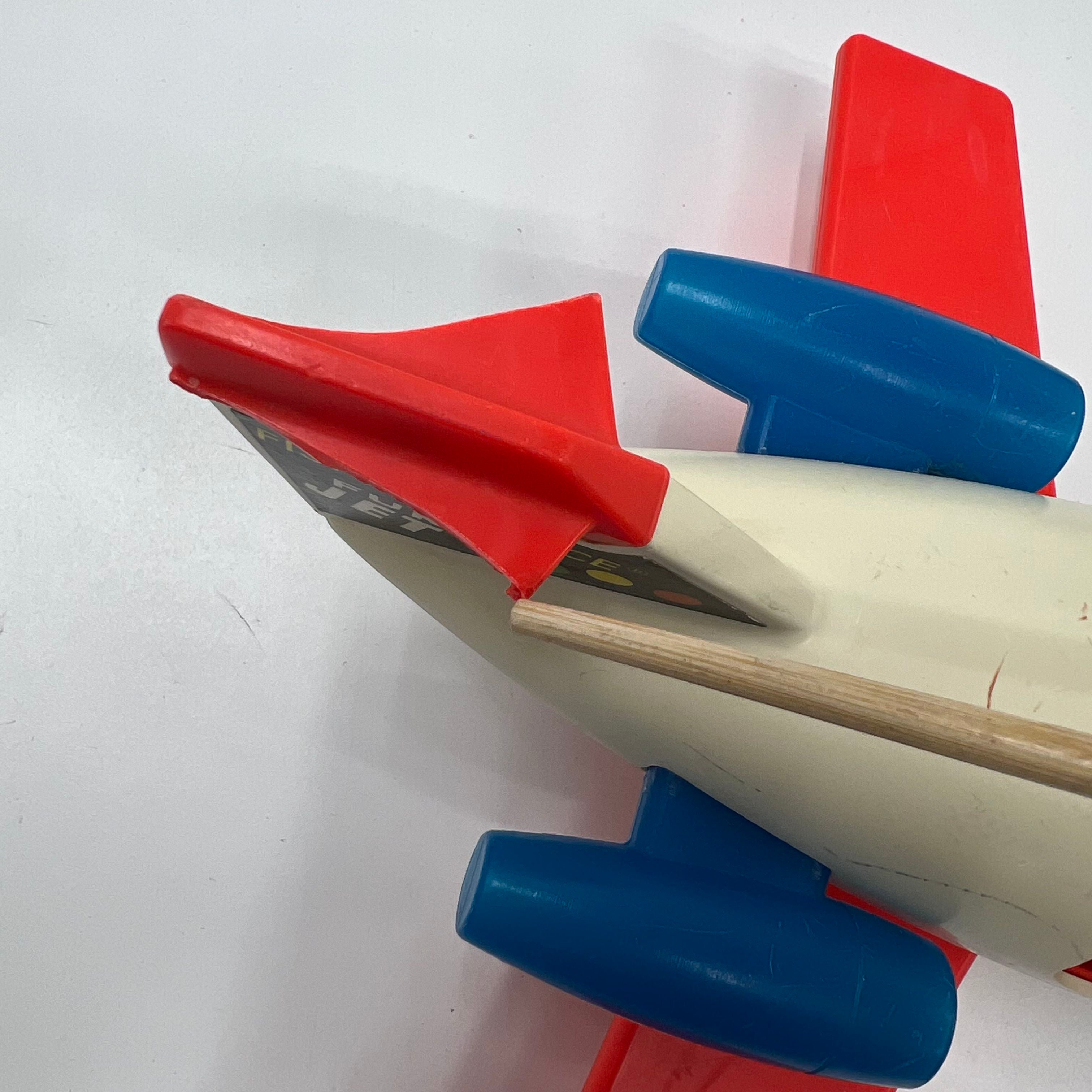 Lot of 3 Vintage Fisher Price Toys Jet Planes Pony Pull Toy