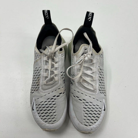 Nike Air Max 270 White Black Lifestyle Running Sneakers Womens Size 7