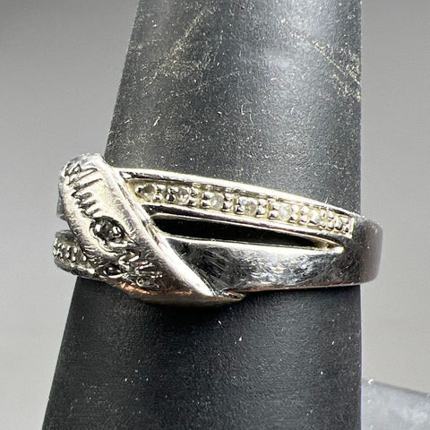 925 Sterling Silver Gemstone Always Ring Size 7 3.77g