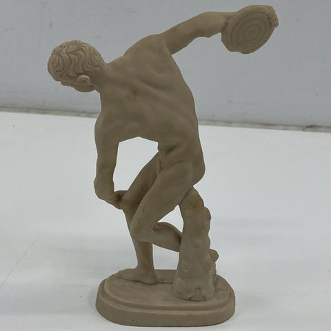 Signed P.A.T. Vintage Discobolus Statue After Myron Classical Sculpture 11"