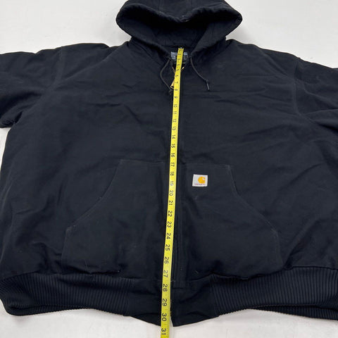 Carhartt Men's J140 Loose Fit Duck Flannel Lined Active Jacket Black Sz 5XL