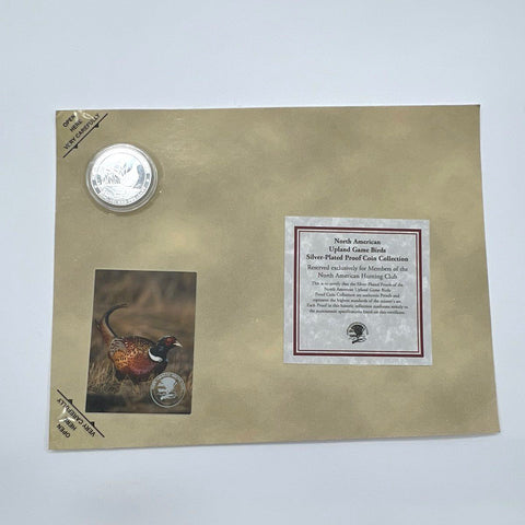 North American Hunting Club Silver Plated Proof Coin Lot 4 Pcs Big Game Upland