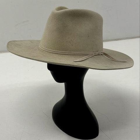 New Breed Men's Beige XXX Fur Felt Cowboy Hat Western Made in USA Size 7 1/4