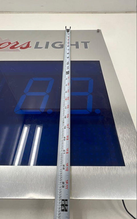 Coors Light Digital Feature Clock Age Bar Sign C390-15008 Untested As-Is