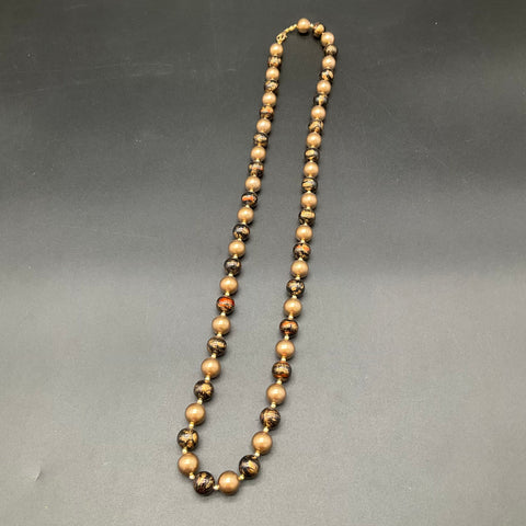 J. Jill RMN Faux & Cultured Pearl Jewelry Lot 7 Champagne Brown Tone Necklaces