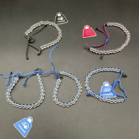 4ocean Signature Beaded Bracelet Lot of 40 Recycled Materials Includes Pouches