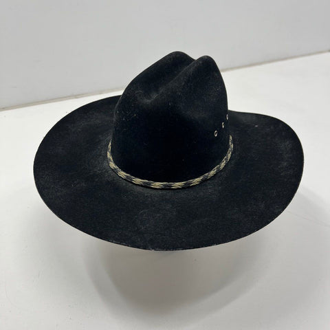 Stetson Stallion XX Men's Cowboy Hat Black Wool Felt USA Western Size 6 7/8 55