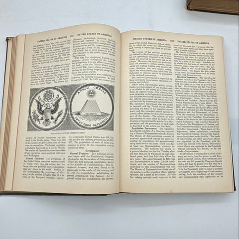 The American Educator 1927 Encyclopedia Set 6 Volumes Bellows-Durham Company