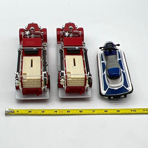 Ertl Collectibles Diecast Vehicle Lot 3 Vehicles Fire Trucks Polaris Jet Ski