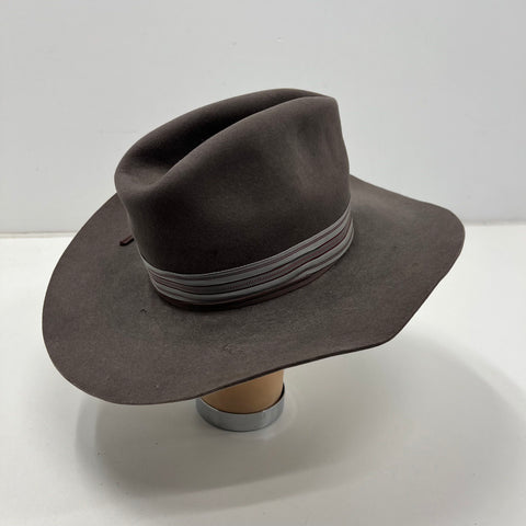 West Texas Western Wear Gray Hat XXXXX Quality Wool Size 6 3/4 *Repairs Needed