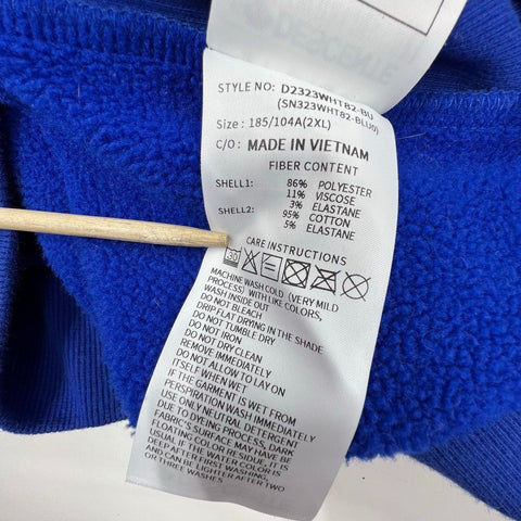 Descente Men's USA Triathlon Blue Crewneck Pullover Sweatshirt Logo Sz XL