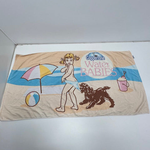 Vintage 2002 Coppertone Water Babies Little Miss Coppertone Promo Beach Towel
