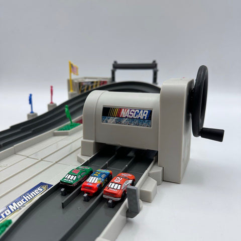 Micro Machines NASCAR Raceway Playset Winner's Circle 1999 With Box & 3 Cars