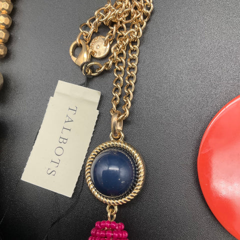 Talbots Trifari Vince Camuto Tassel Costume Jewelry Lot 7 Gold Tone Beaded