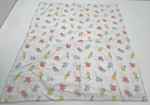 Vintage 80s 90s Health-tex Baby Blanket Towel Lot Lull-A-Bear Tennis Teddy Mixed