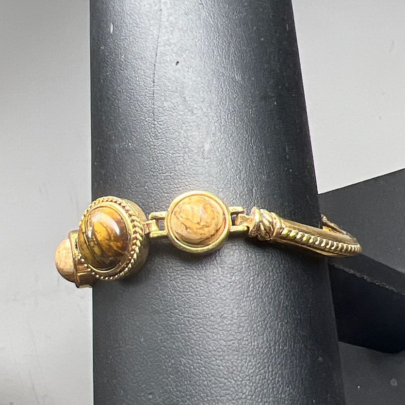 Roman Tiger's Eye/Brown Labradorite & Other Stone Bracelet