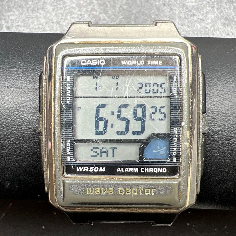 Casio WV-59A Wave Ceptor World Time Digital Watch Alarm Chrono New Battery