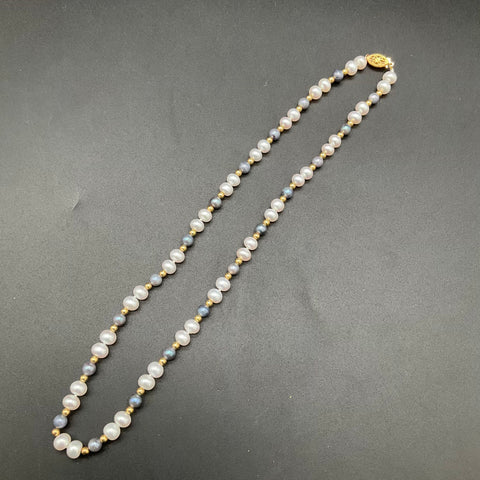 Pearl Costume Jewelry Lot 6 Necklaces 1 Pair Earrings Heart Pendants 0.48lb