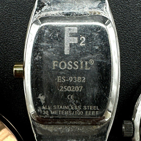 Fossil Womens Watch Lot of 4 ES-2001 ES-3226 ES-9382 ES-8938 Stainless Steel