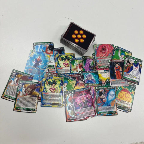 Goku Black Zamasu Leader + 140+ Card Lot Dragon Ball Super Card Game Bandai