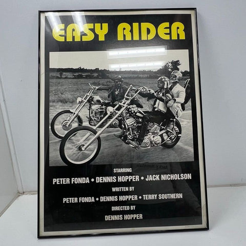Vintage Easy Rider Movie Poster Print Framed 26x38 Fonda Hopper Nicholson 1969