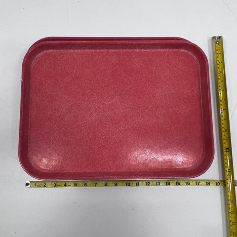 Cambro Camtray Fiberglass Cafeteria Serving Trays 13pc Lot Red Brown 14x18