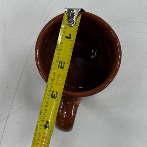 House of Marble Bucking Bronco Mug 2 Piece Set Brown Swirl Vintage