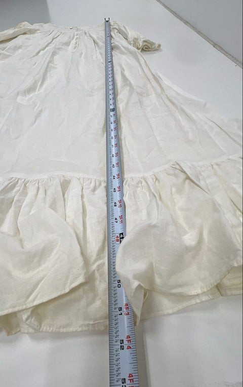 Vintage 90s Victoria's Secret Women's White 100% Cotton Prairie Nightgown Sz S