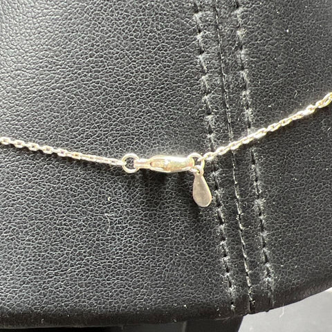 Sterling Silver Circles Pendants Necklace 3g