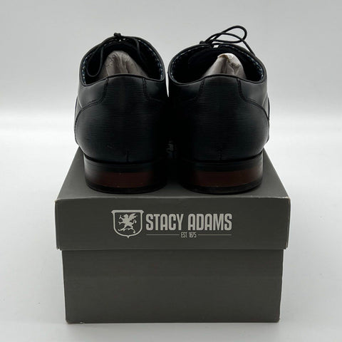 Stacy Adams Kallu Black Men's Cap Toe Oxford Dress Shoes Size 12W