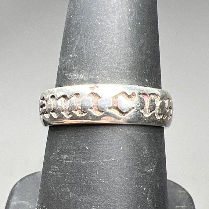 TMA 925 Sterling Silver Amicas Friend Ring Size 7
