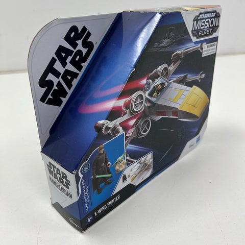 2022 Hasbro Star Wars Mission Fleet Luke Skywalker Grogu X-Wing Fighter