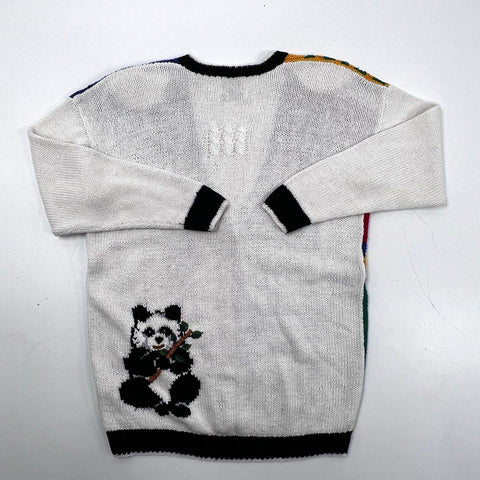 Vintage 90s Marisa Christina Classics Women's Circus Animal Cardigan Sz S