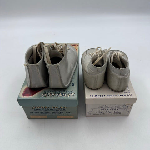 Vintage Jumping-Jacks & Baby Deer Kids Shoes Lot Leather Walker Size 3.5 4 5