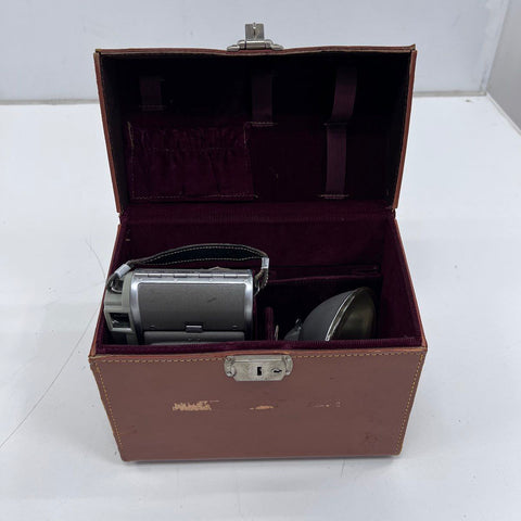 Vintage Polaroid Folding Land Camera With BC Flash and Case Untested Lot