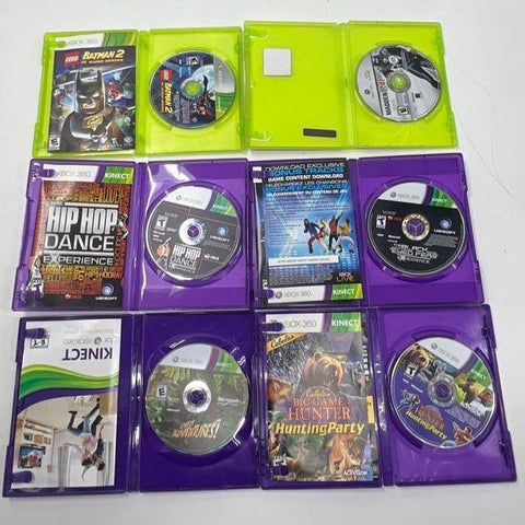 LEGO Batman 2 Madden 07 6 Xbox 360 Game Lot Kinect Adventures Dance