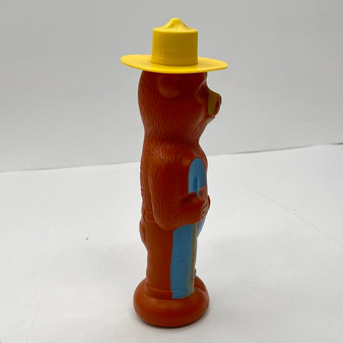 Vintage Smokey Bear Bubble Bath Bottle Plastic Figural Toy 9.5 Inch Collectible