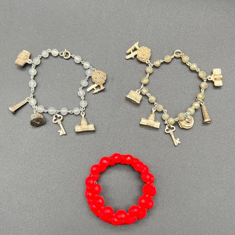 Vintage Patriotic Jewelry Lot of 20 Chicos Monet Trifari Necklaces Earrings