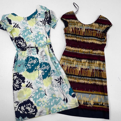 Pendleton Women's Dress Lot Sz 6 6P Floral Cotton Silk Abstract Cotton Spandex