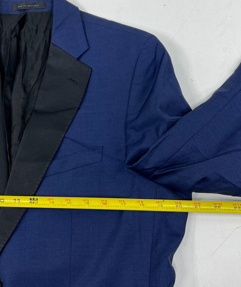 NWT BOSS Blue Silk Wool Shawl Lapel Tuxedo Dinner Jacket Blazer Men's