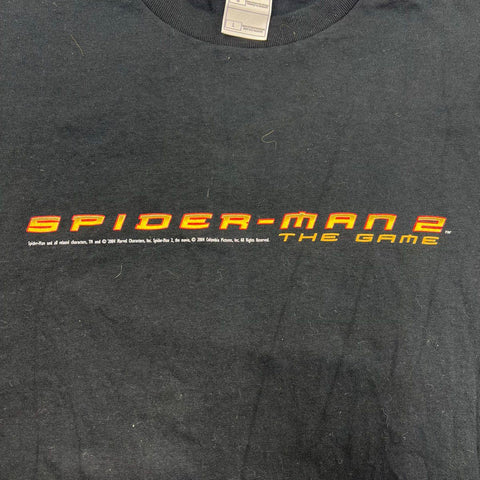 2004 Spider-Man 2 The Game Promo T-Shirt GameStop Vintage Marvel Sz L
