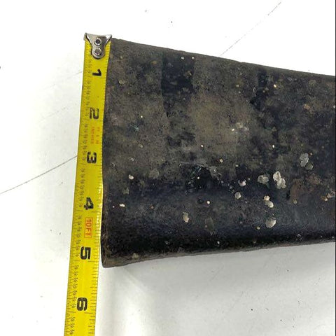 Vintage Antique Rustic Metal Farm Cowbell with Leather Strap Large Black