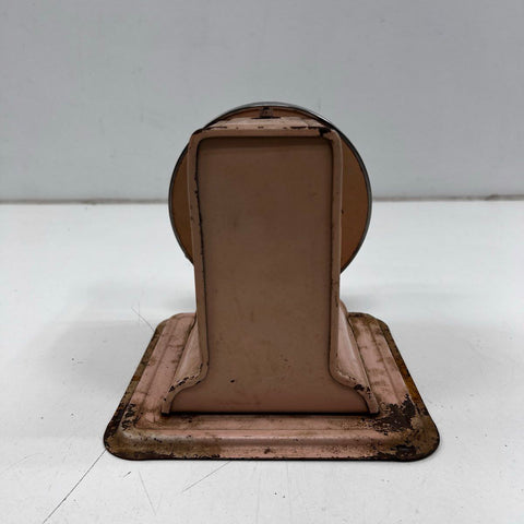 Vintage Hanson Model 3025 Nursery Baby Scale Pink Metal Stork Graphic 30lb USA