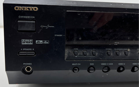 Onkyo HT-R340 5.1 Channel AV Home Theater Receiver Head Unit - Powers On