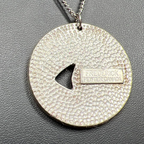 Frederick Pewter Canada Raven Bird Pendant Necklace