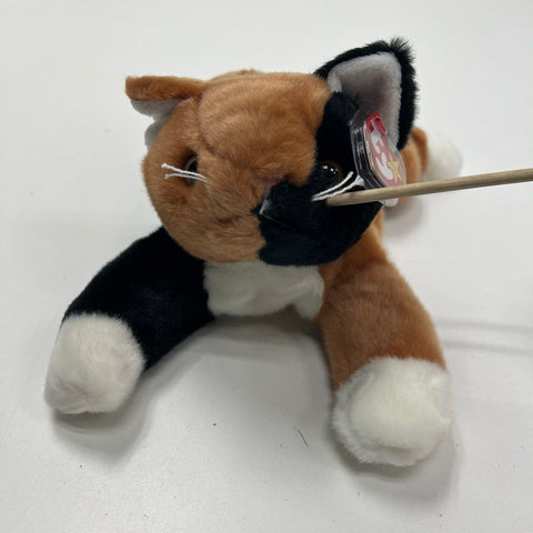 Vintage 1999 Ty Beanie Buddy Chip the Calico Cat Plush Original Hang Tag