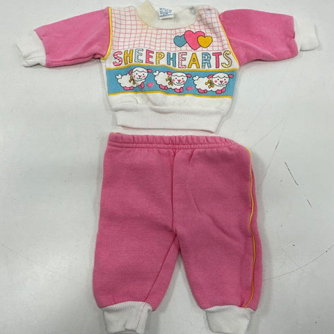 Vintage 80s 90s Baby Girl Clothes Lot Sleeper Dress Bloomer Set Newborn 3 Months