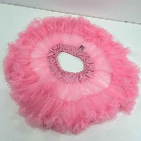 Leg Avenue Pink Ruffled Layered Tulle Mini Tutu Skirt Women's Plus Size 1X-2X