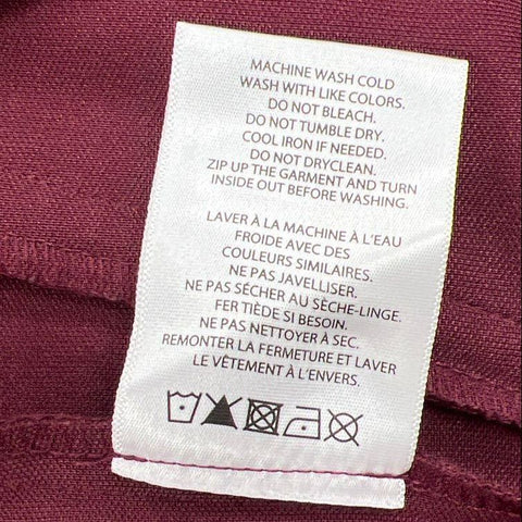 All City by Just Don Men's Maroon Tracksuit Set Jacket Track Pants Size M